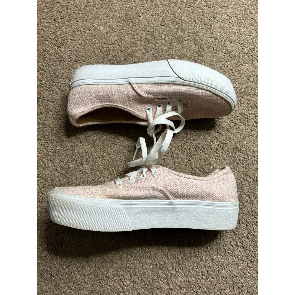 Women’s Size 8 Tweed Platform Stack Form Vans Sne… - image 4